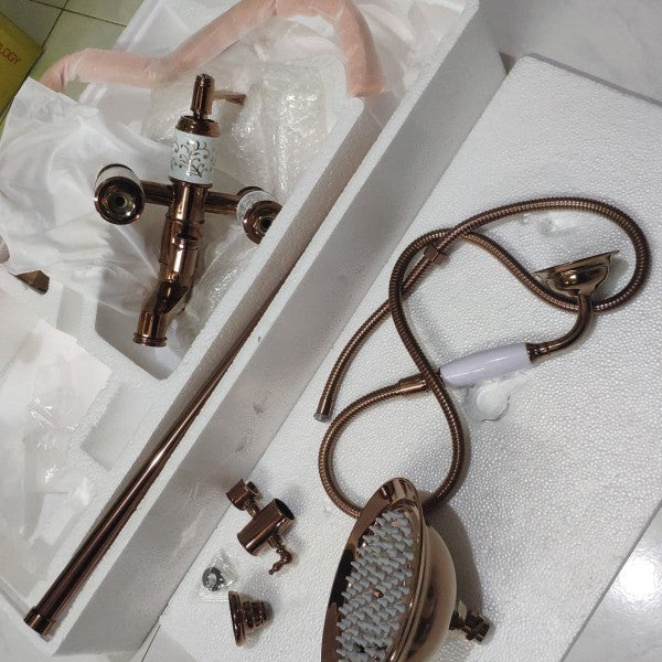 Shower Set Panas Dingin Big shower Classic E57 Rose Gold