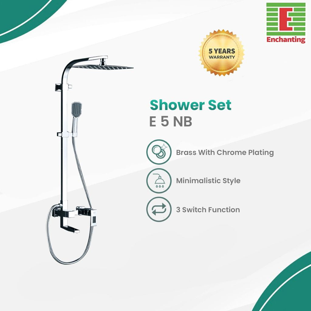 Kran Shower Solid Europe Enchanting Brass Minimalist E5NB