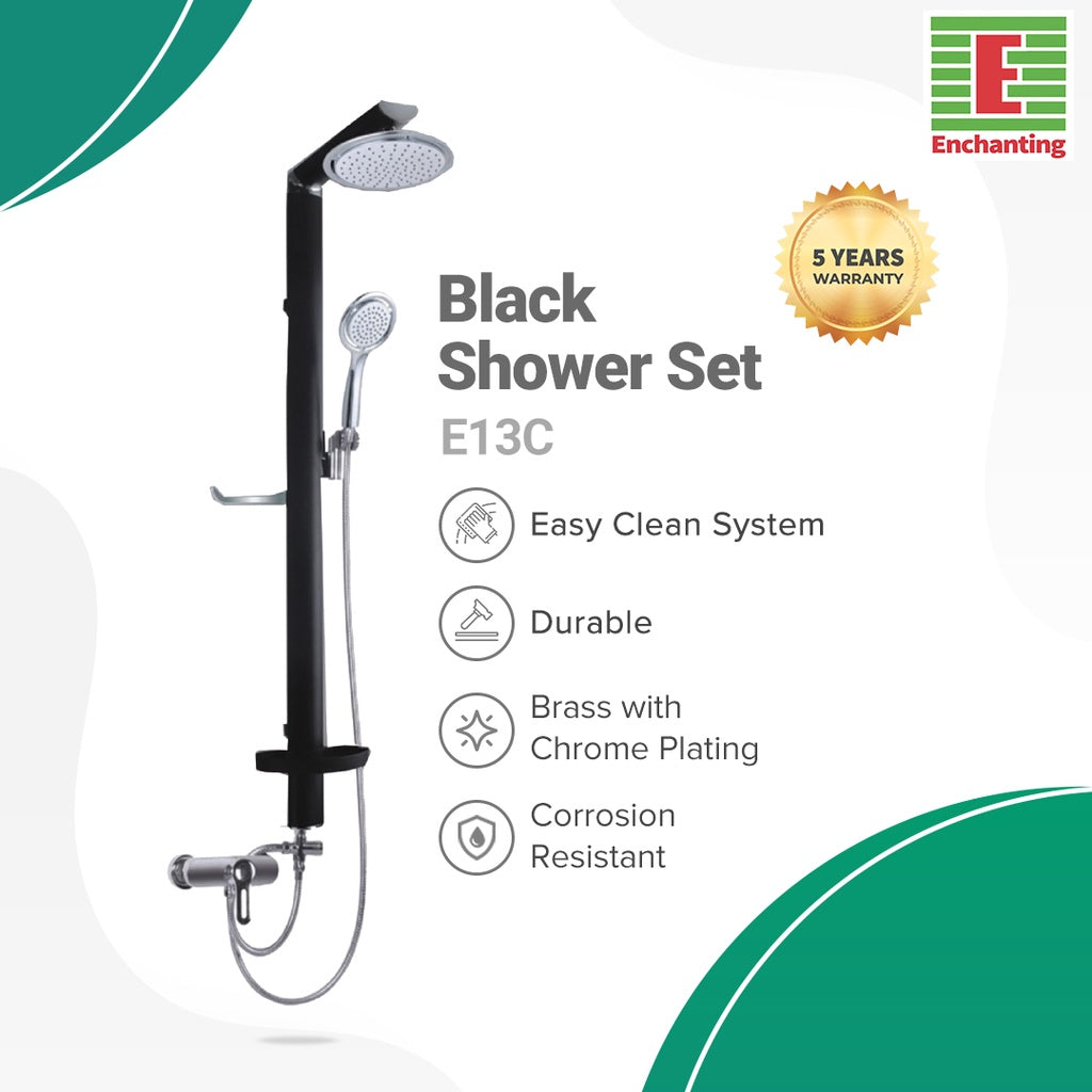 Shower Set Aluminium Alloy Europe Enchanting E13C Cold Only ( Shower Mandi )