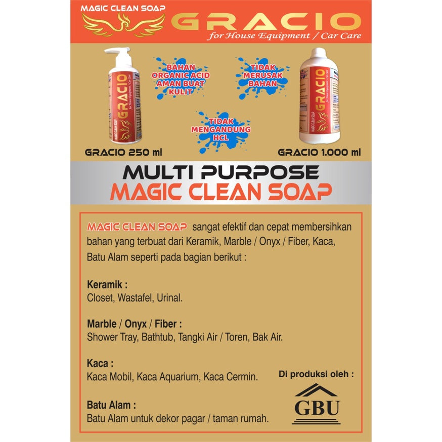 Pembersih Noda Kerak Keran / Shower / Sink Logam Gracio