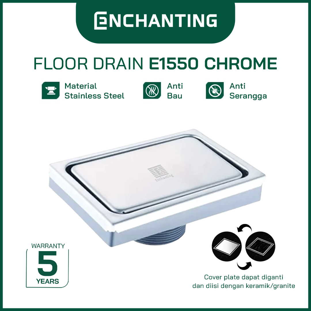 Floor Drain / Saringan Got Stainless Steel Europe Enchanting E1550