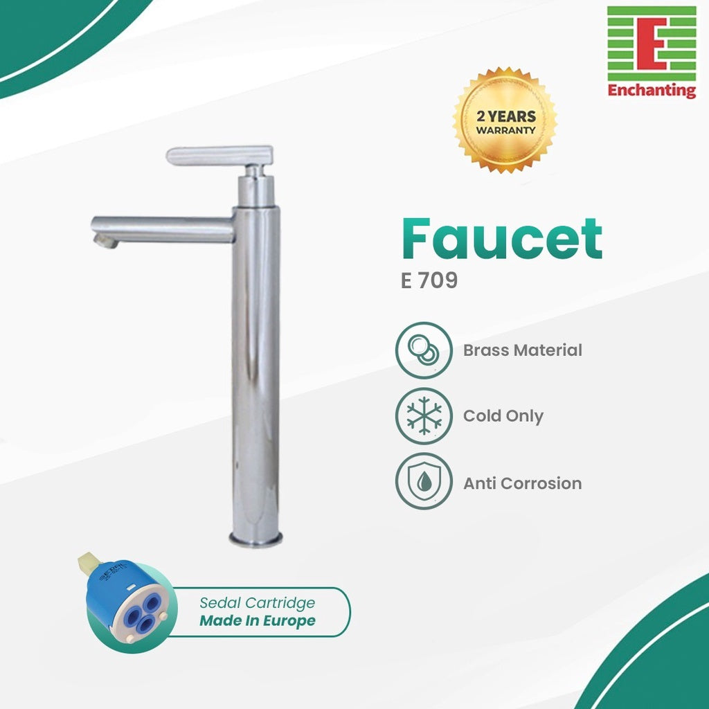 Kran Wastafel / Kitchen Chrome Cold Europe Enchanting E709