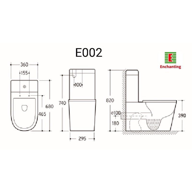 Toilet / Kloset Duduk Europe Enchanting E002