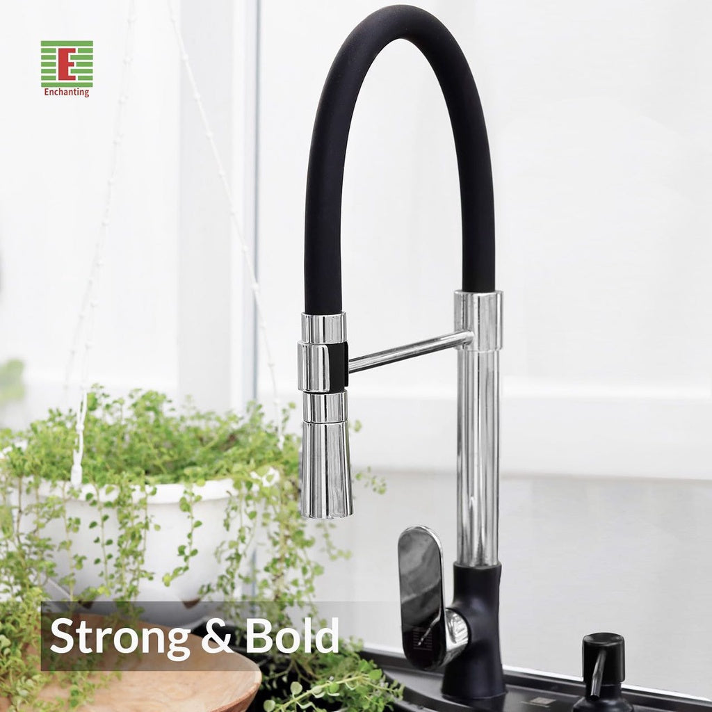 Kran Air Cuci Piring Europe Enchanting Black Chrome E1539