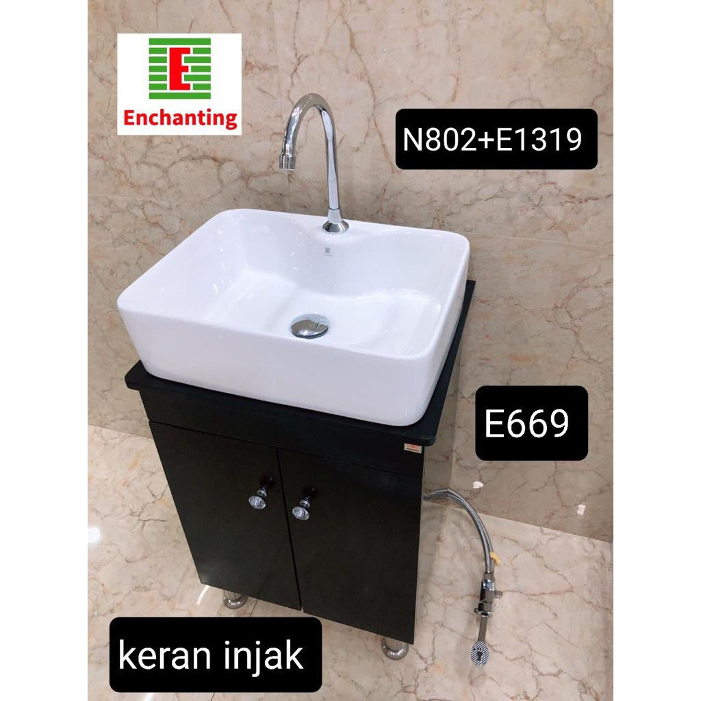 Wastafel Kabinet+ Kran Injak Europe Enchanting N802+E1319+669
