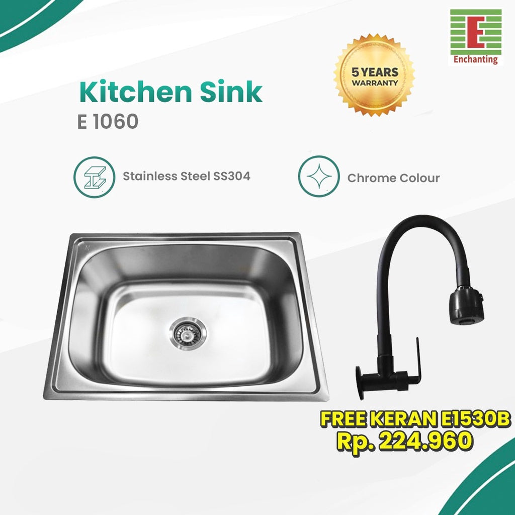 SET Kitchen Sink Dapur / Bak Cuci Piring Europe Enchanting E1069SET