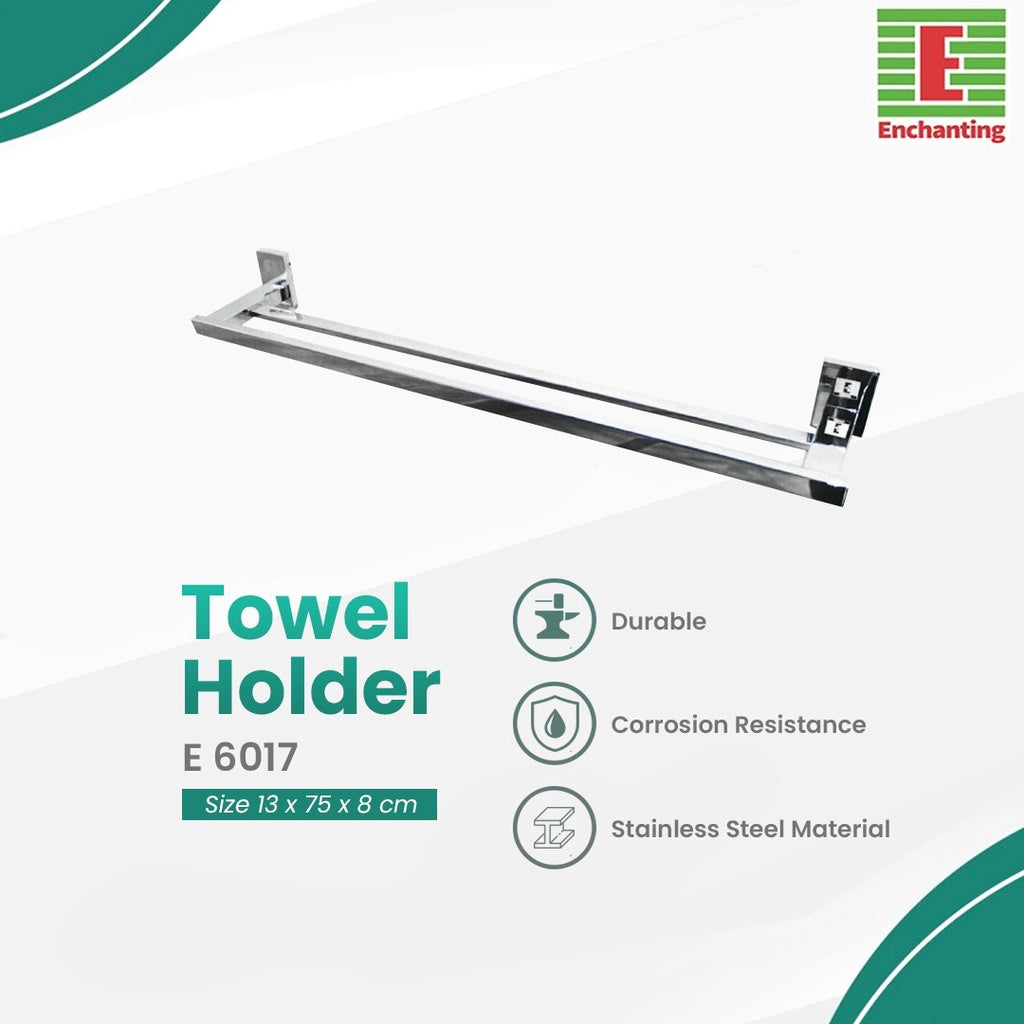 Double Towel Bar / Pegangan Kamar Mandi Europe Enchanting E6017