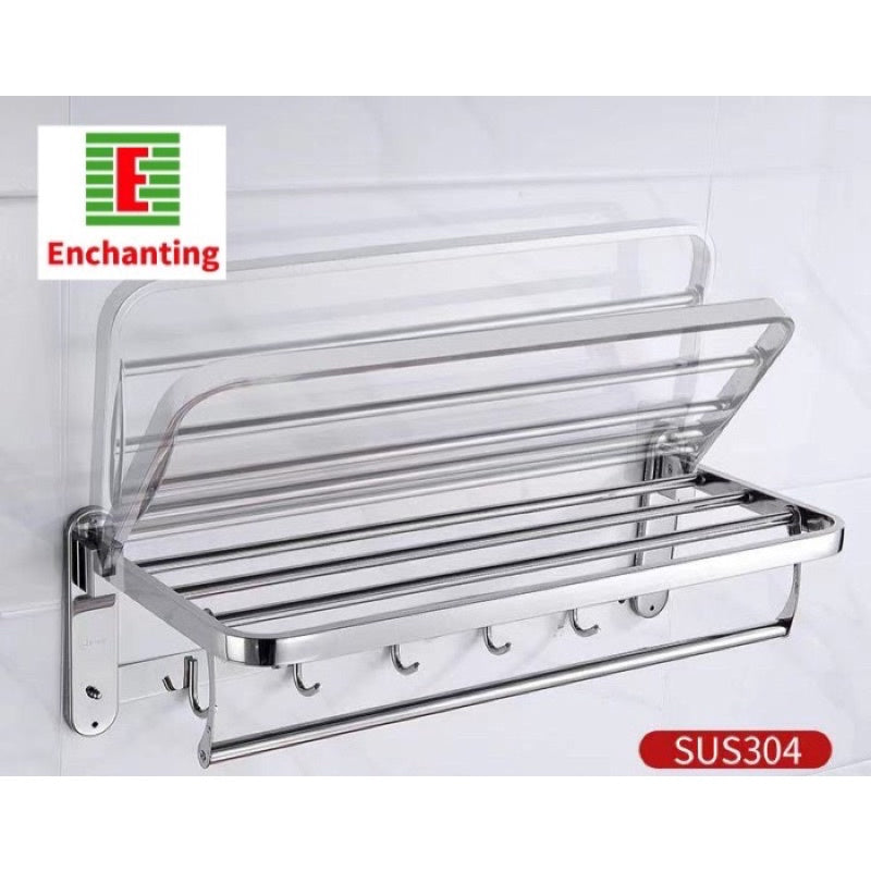 Rak Handuk Lipat Kamar Mandi Europe Enchanting BT006 Stainless Anti Karat