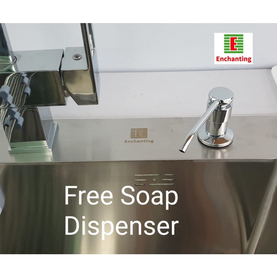 SET Kitchen Sink Dapur / Bak Cuci Piring Europe Enchanting E1079 ( Free Kran Cuci Piring )