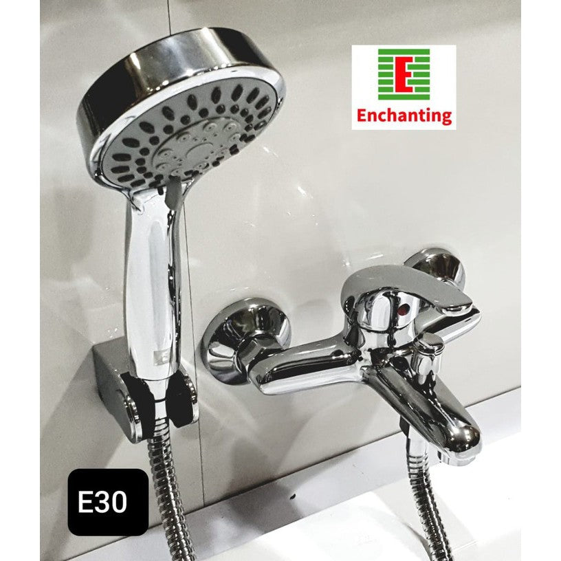 Kran Tembok Mixer Double Europe Enchanting E30N Bonus Hand Shower