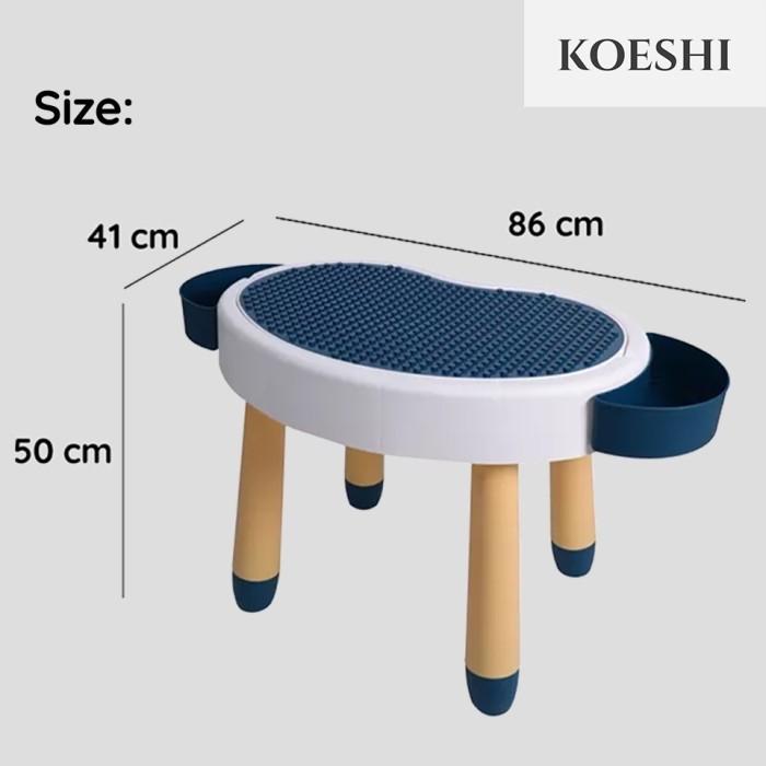 KOESHI Meja Anak belajar Multifunctional Table Keiko Lego