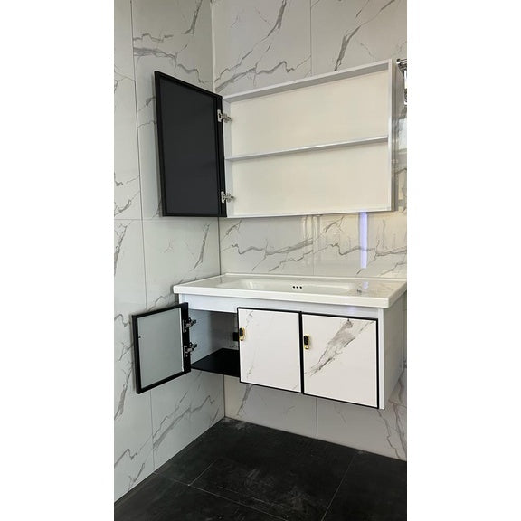 Wastafel Cermin Kabinet Set Minimalis Kamar Mandi Tidal TD054