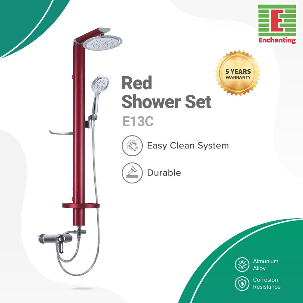 Shower Set Aluminium Alloy Europe Enchanting E13C Cold Only ( Shower Mandi )