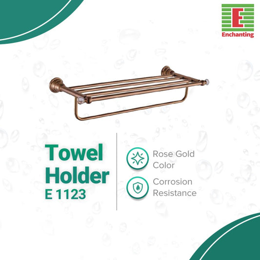 Enchanting Towel Holder / Gantungan Handuk Rose Gold - E1123