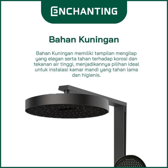 ENCHANTING Shower Set Mandi Piano Button Europe Enchanting E1781 Hydropower Series