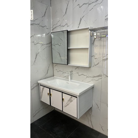 Wastafel Cermin Kabinet Set Minimalis Kamar Mandi Tidal TD054