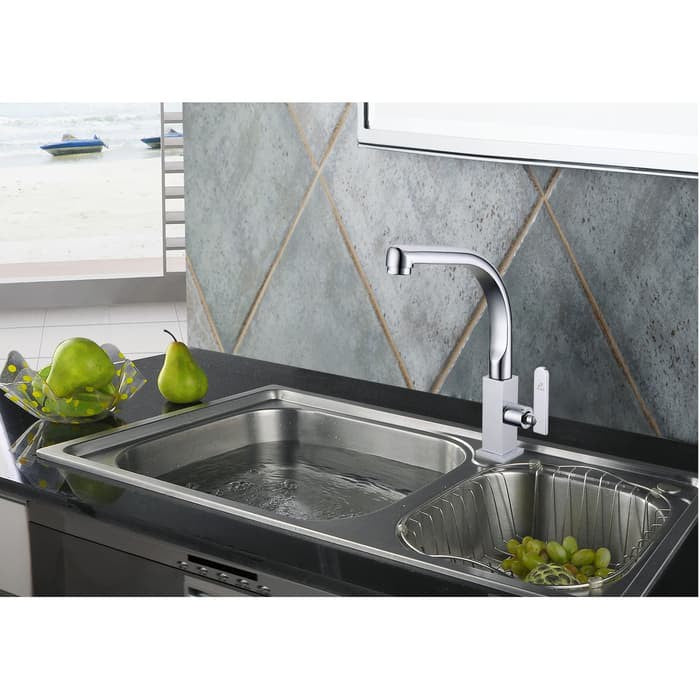 Enchanting Keran Air Dapur Minimslist Chrome Cold E1507