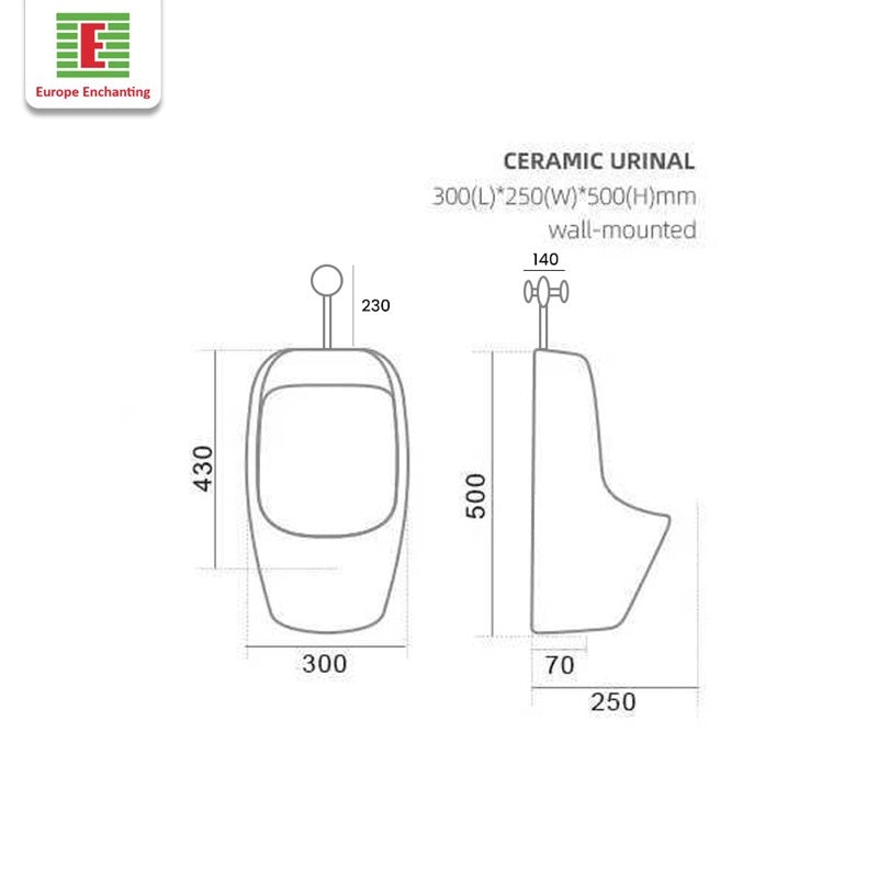 Urinal Toilet Tempat Kencing Pria Europe Enchanting E1269