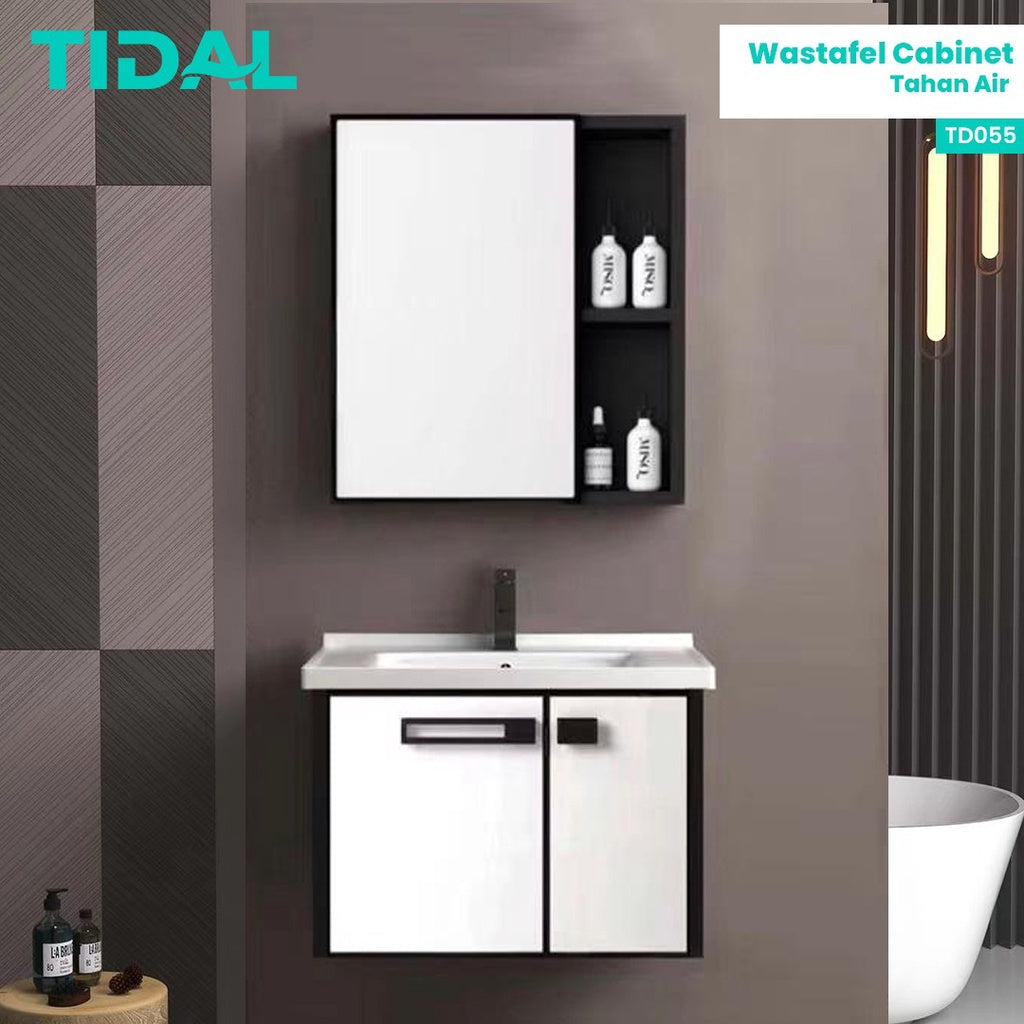 Wastafel Kabinet Set Komplit Minimalis Kamar Mandi Tidal TD055