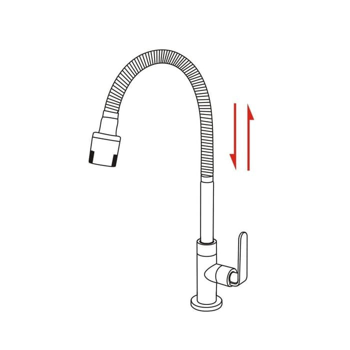 Kran Wastafel / Kitchen Chrome Cold Europe Enchanting E1516