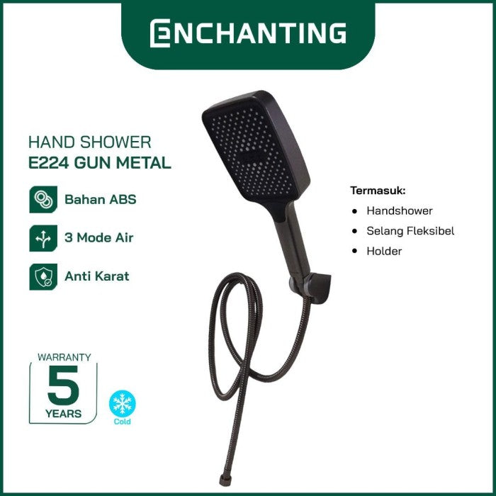 ENCHANTING Hand Shower Kamar Mandi Kepala Shower 3 Mode Air Material ABS E224