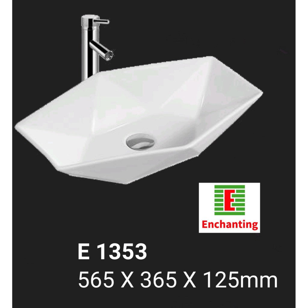 Wastafel Meja Keramik Europe Enchanting E1353