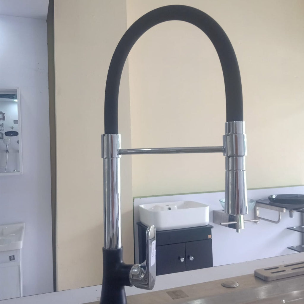 Kran Air Cuci Piring Europe Enchanting Black Chrome E1539