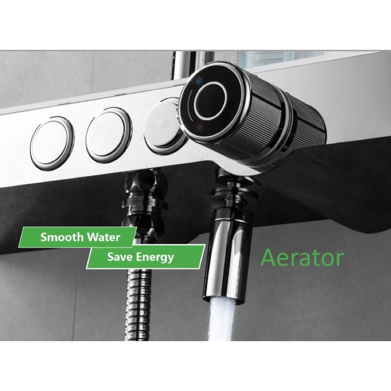 ENCHANTING Shower Set Tiang Mandi Chrome E1689 Shower Kamar Mandi Kran Panas Dingin
