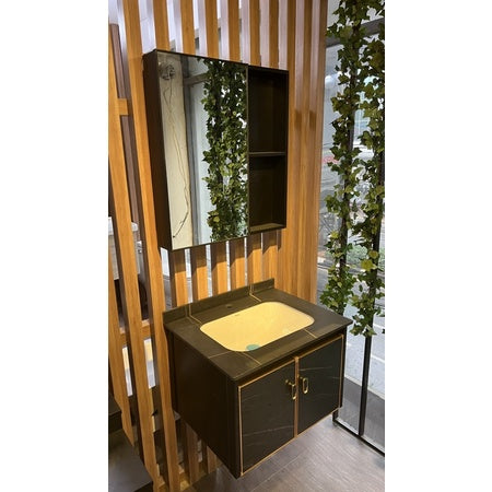 Wastafel Kabinet Modern Minimalis Cermin Kamar Mandi TIDAL TD061