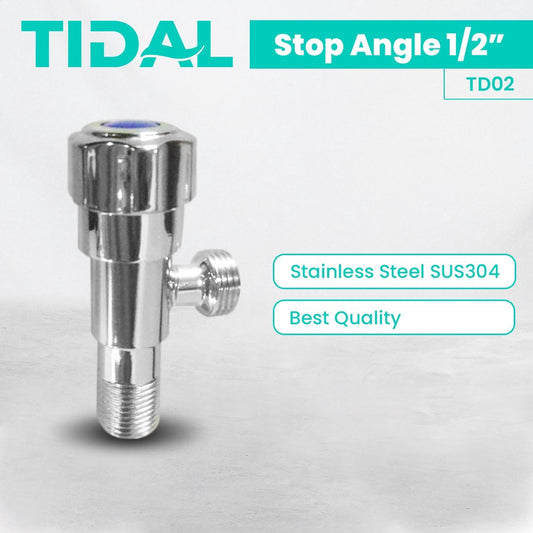 Stop Angle Kran 1/2 Tidal TD02 Stainless Steel 304