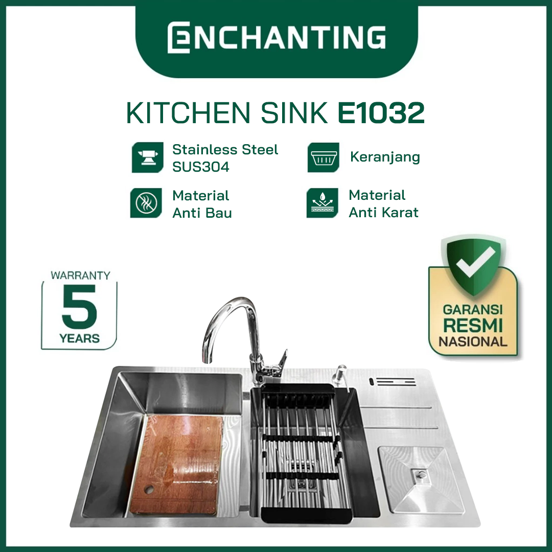 Enchanting Kitchen Sink Bak Tempat Cuci Piring E1032 Anti Karat