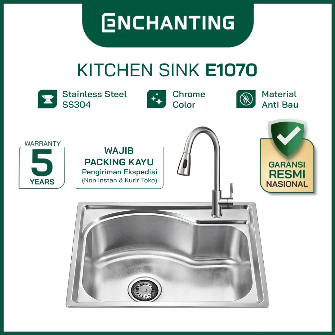 Kitchen Sink Dapur/ Bak Cuci Piring Europe Enchanting E1070