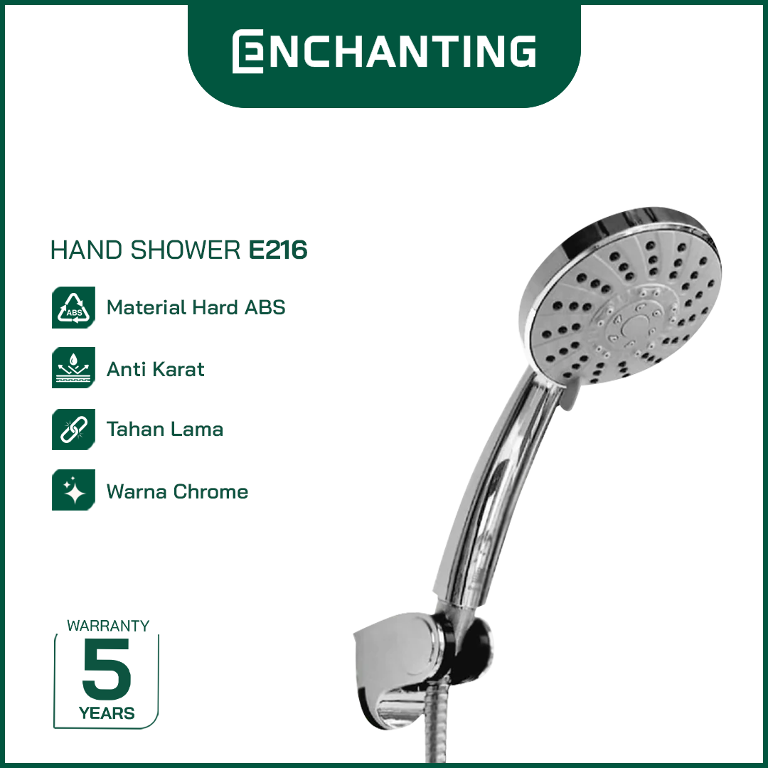 Hand Shower Crome High Quality 3 Fungsi Enchanting E216