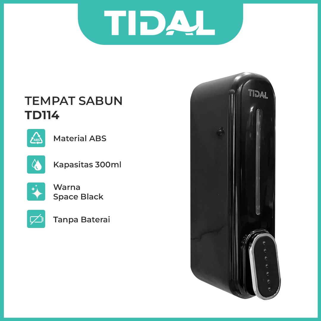 Tempat Sabun Cair TD113 Liquid Soap Dispenser Black White