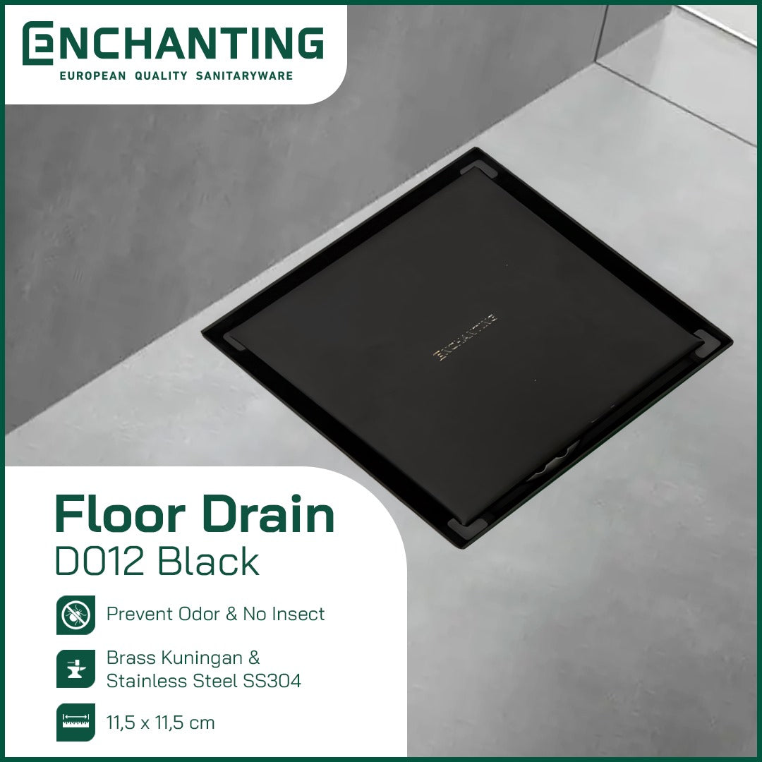 Floor Drain Saringan Got Air Solid Brass Chrome Europe Enchanting D05