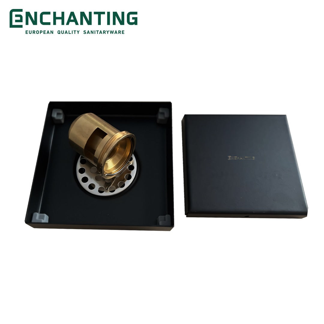 Floor Drain Saringan Got Air Solid Brass Chrome Europe Enchanting D05