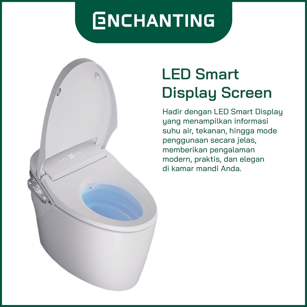 Automatic Smart Toilet/Kloset Luxury Design Europe Enchanting E007N