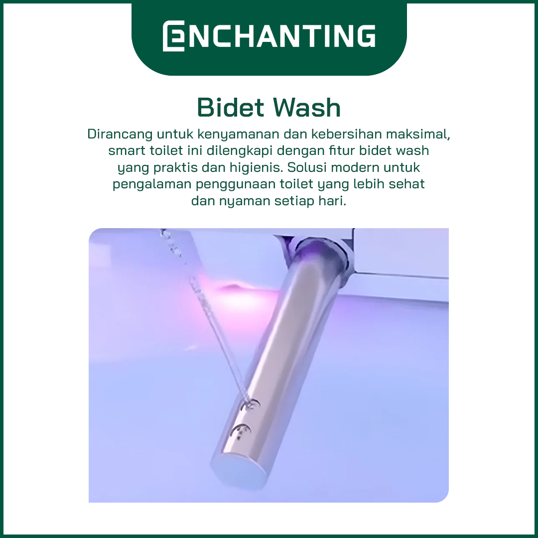 Automatic Smart Toilet/Kloset Luxury Design Europe Enchanting E007N