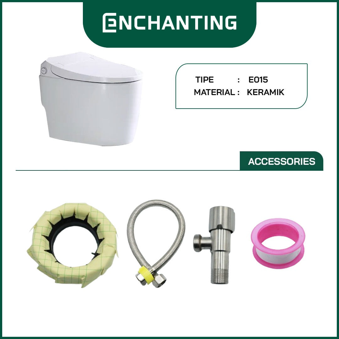 ENCHANTING Toilet/Kloset Duduk Soft Close Europe Enchanting E015
