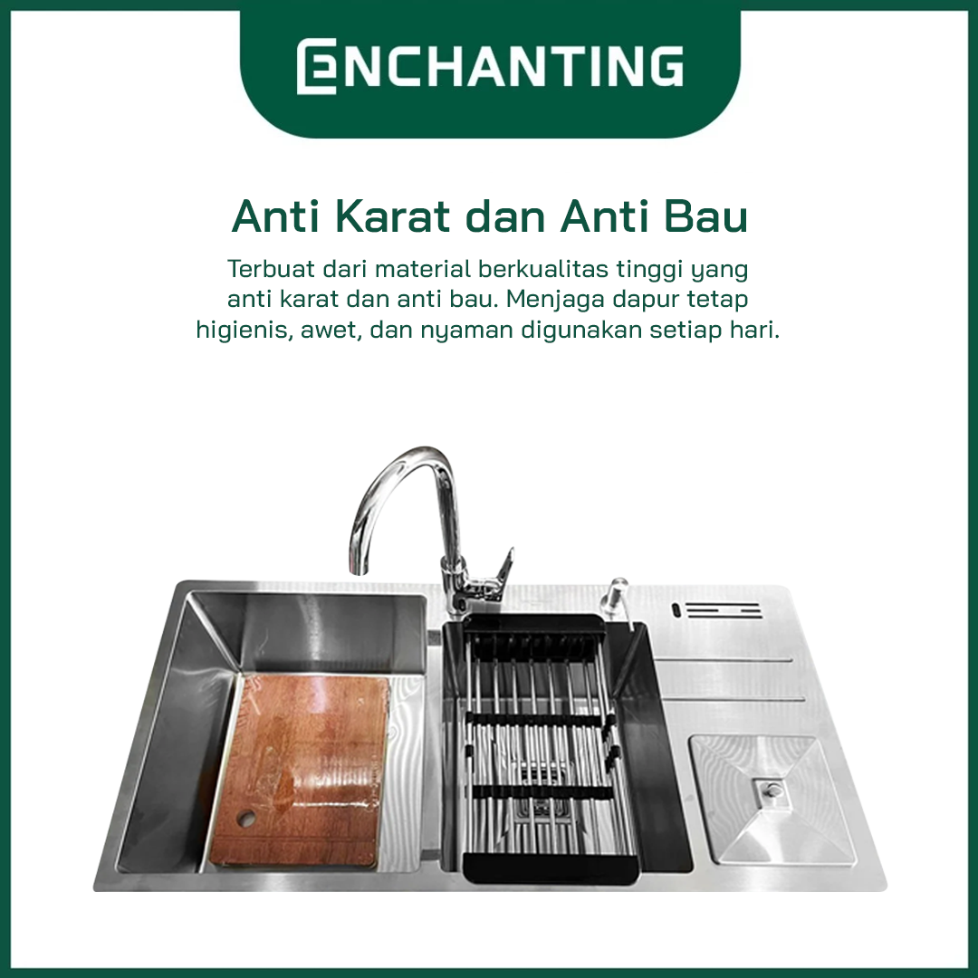 Enchanting Kitchen Sink Bak Tempat Cuci Piring E1032 Anti Karat