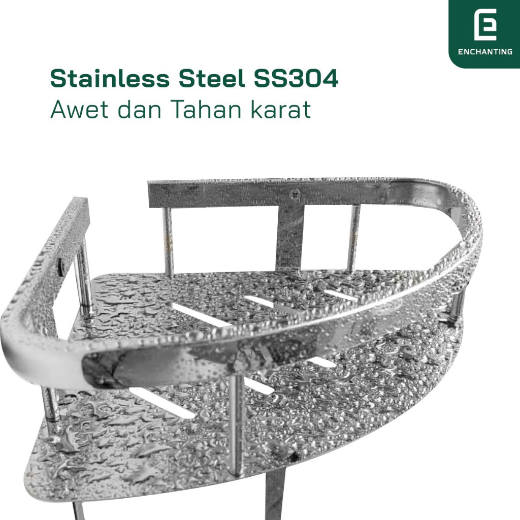 Rak Sabun Sudut Europe Enchanting E1047 Solid Stainless Steel