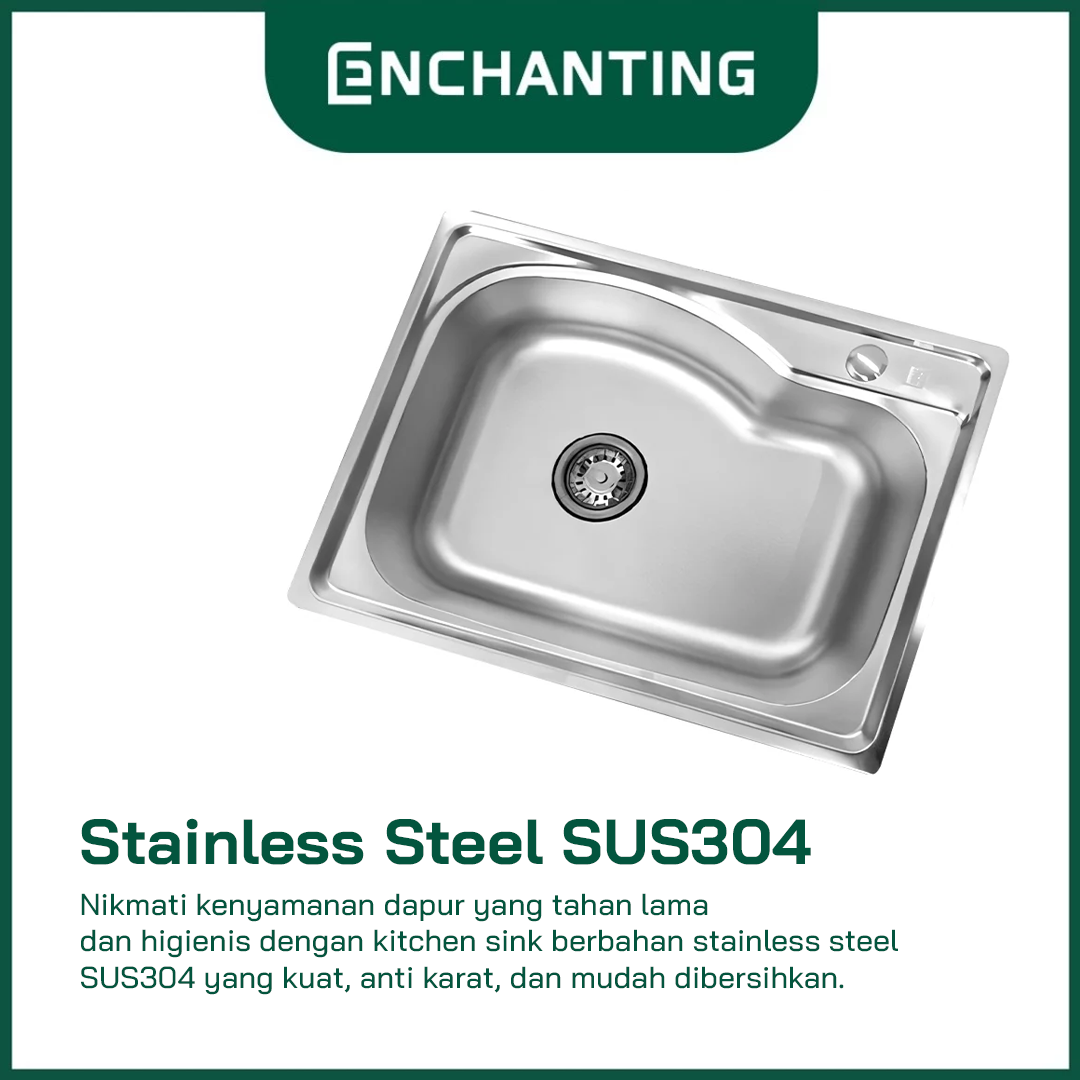 Kitchen Sink Dapur/ Bak Cuci Piring Europe Enchanting E1070