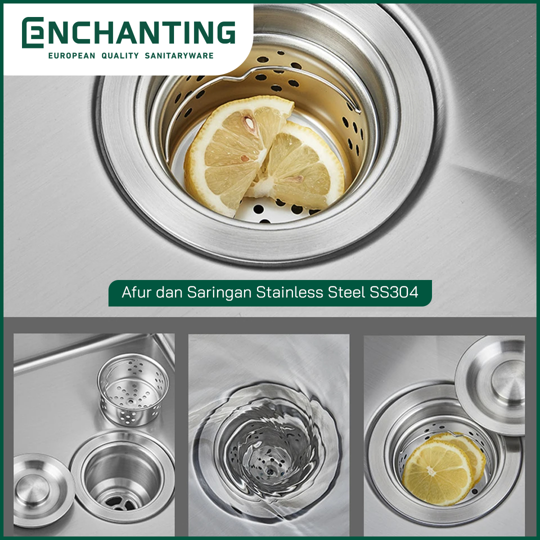 Kitchen Sink / Bak Cuci Piring Stainless Europe Enchanting E1075