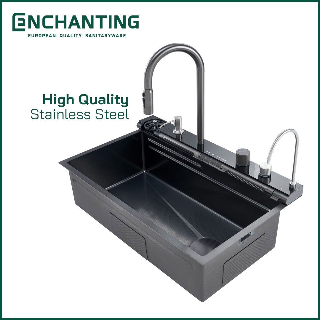 Kitchen Sink Bak Cuci Piring Dapur Stainless Europe Enchanting E1083