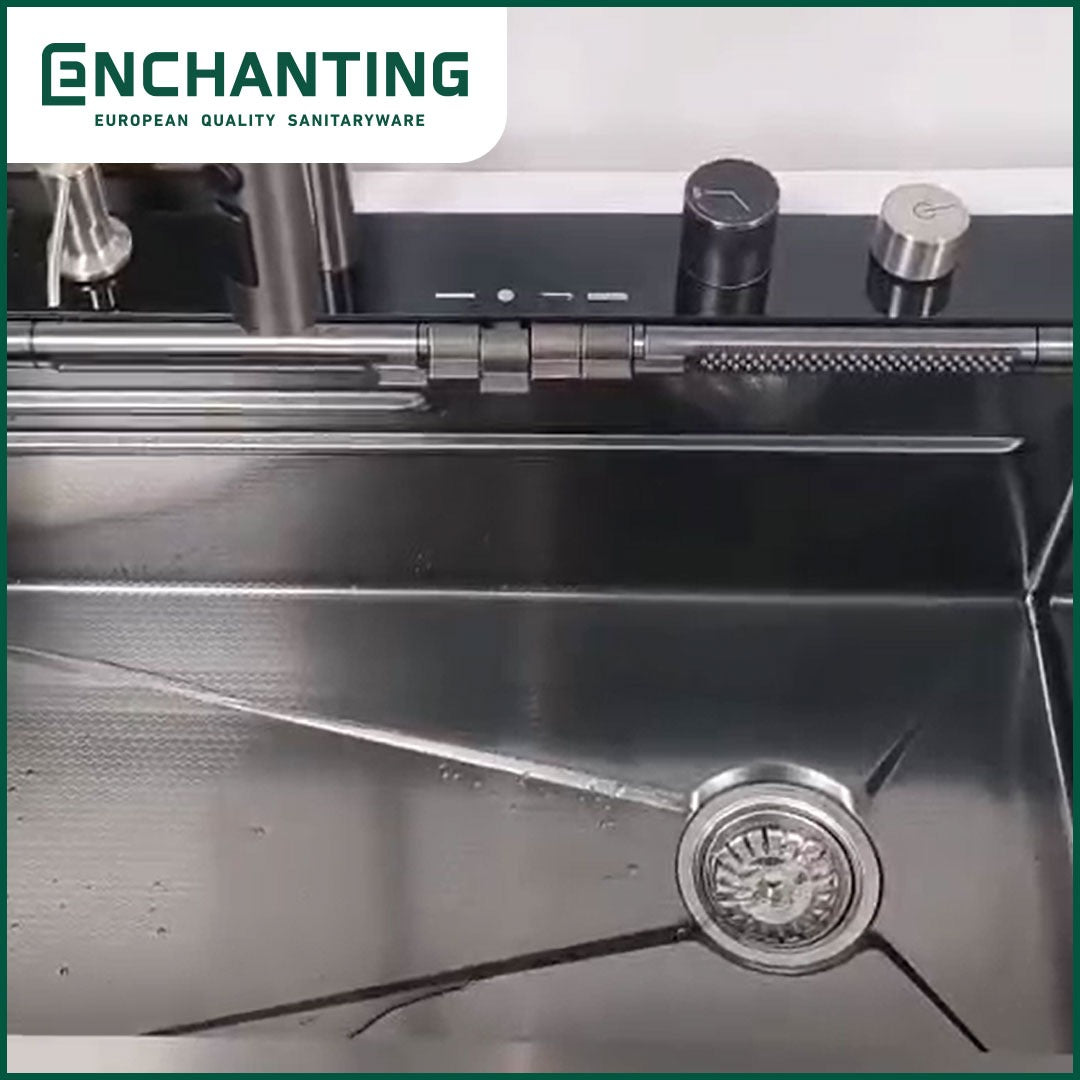 Kitchen Sink Bak Cuci Piring Dapur Stainless Europe Enchanting E1083