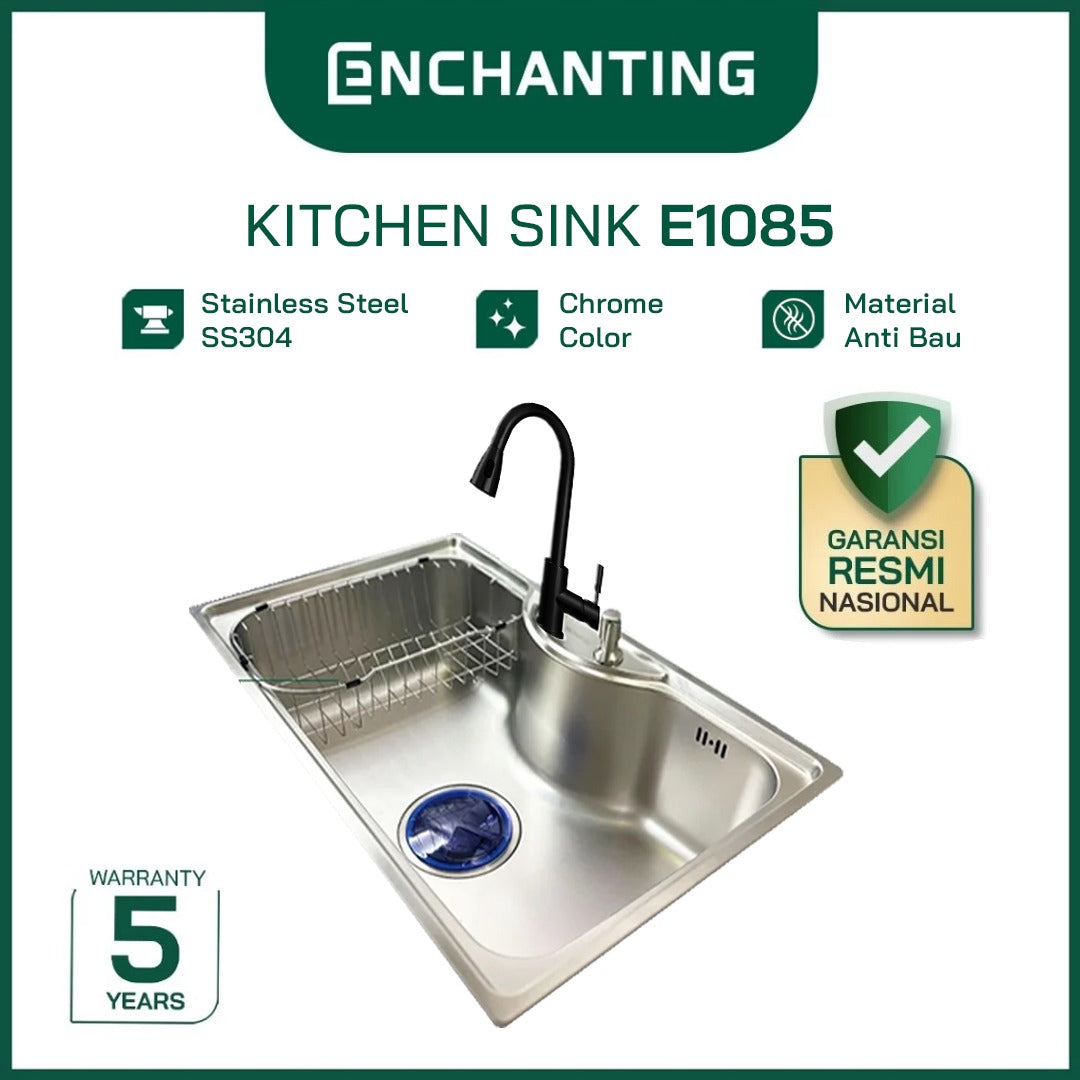 Kitchen Sink Bak Cuci Piring Europe Enchanting E1085 Stainless Steel