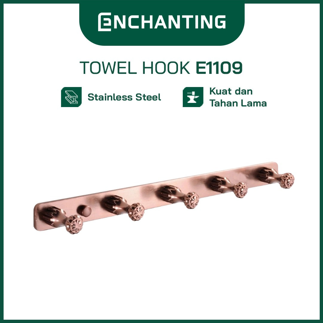 Robe Hook Gantungan Handuk Europe Enchanting E1109 Rose Gold