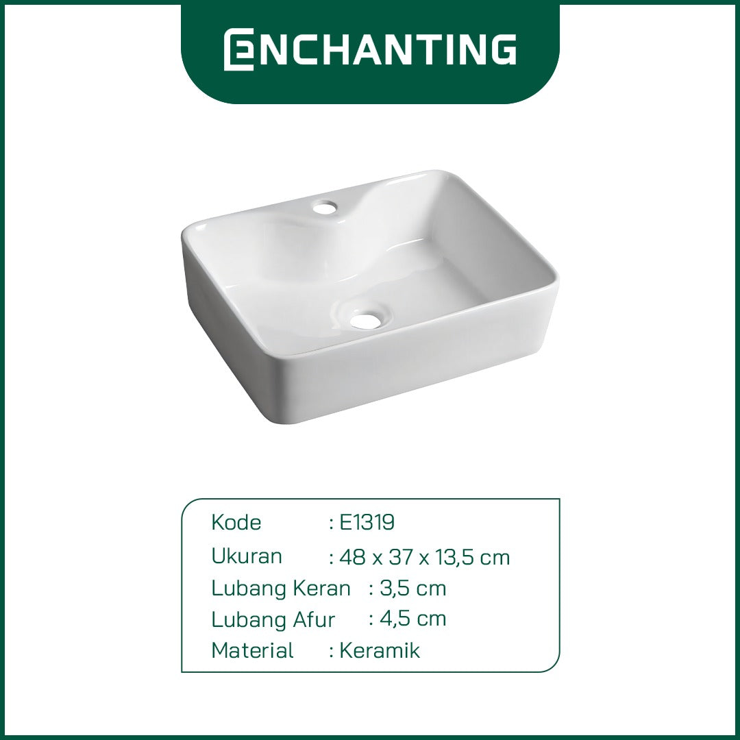 Wastafel SET Keramik Europe Enchanting E1319SET White