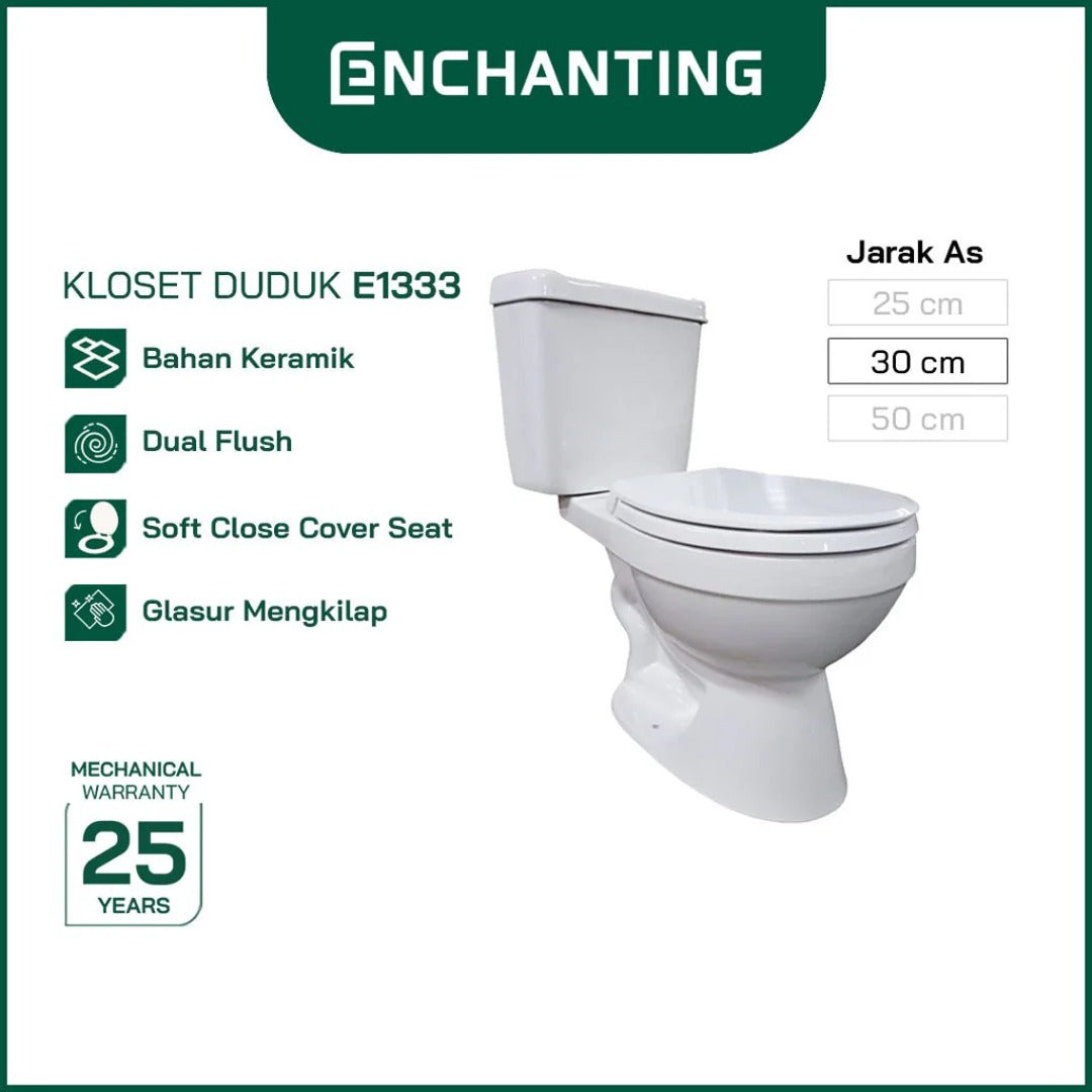 Toilet / Kloset Duduk Europe Enchanting E1333 Bergaransi