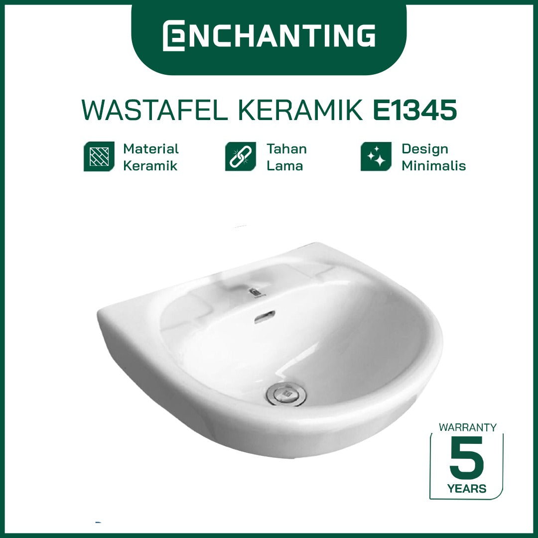 Wastafel Keramik Cuci Tangan Europe Enchanting E1345